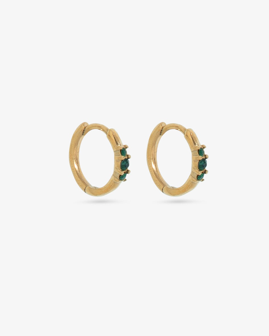 Triple green hoops