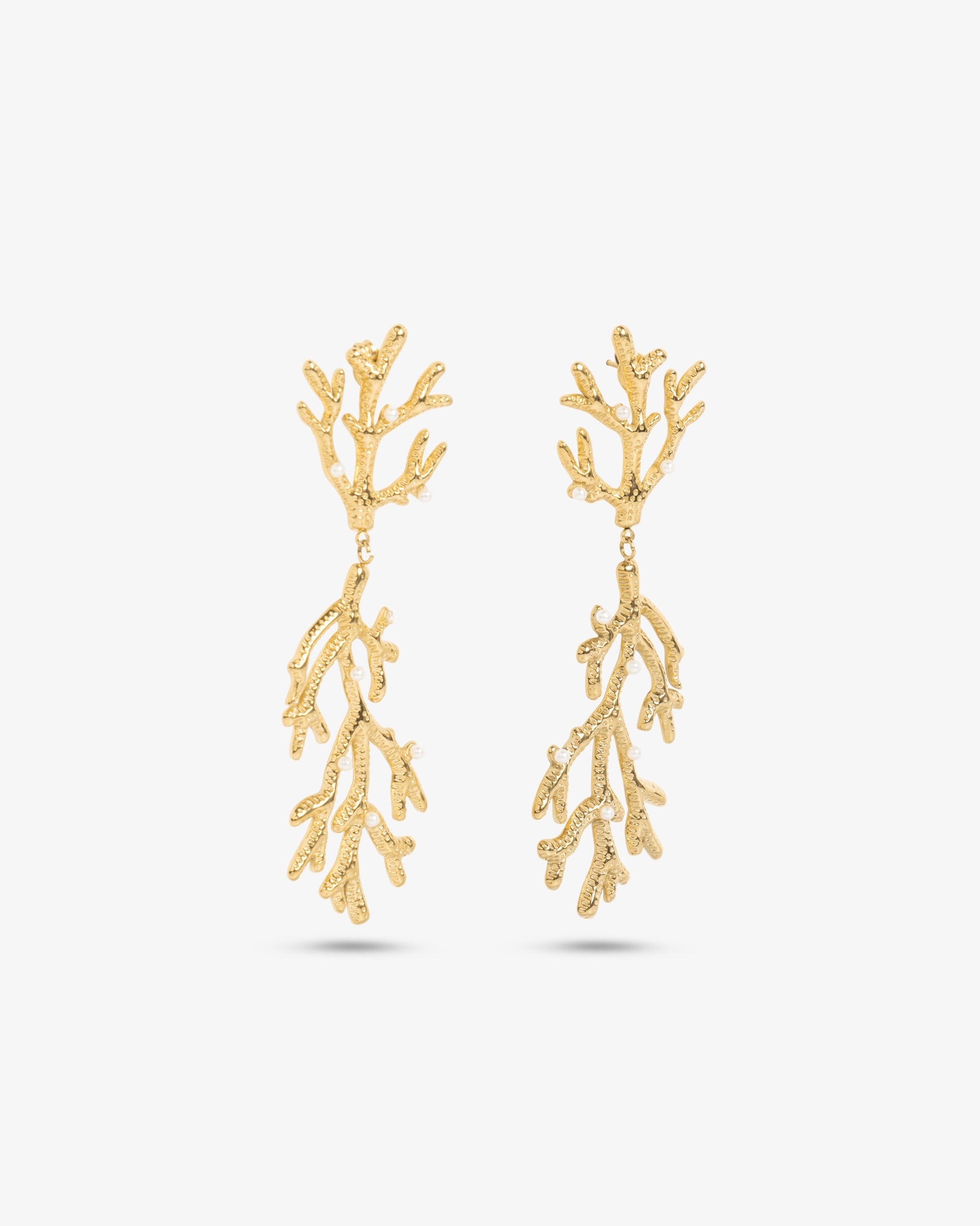 Coral earrings